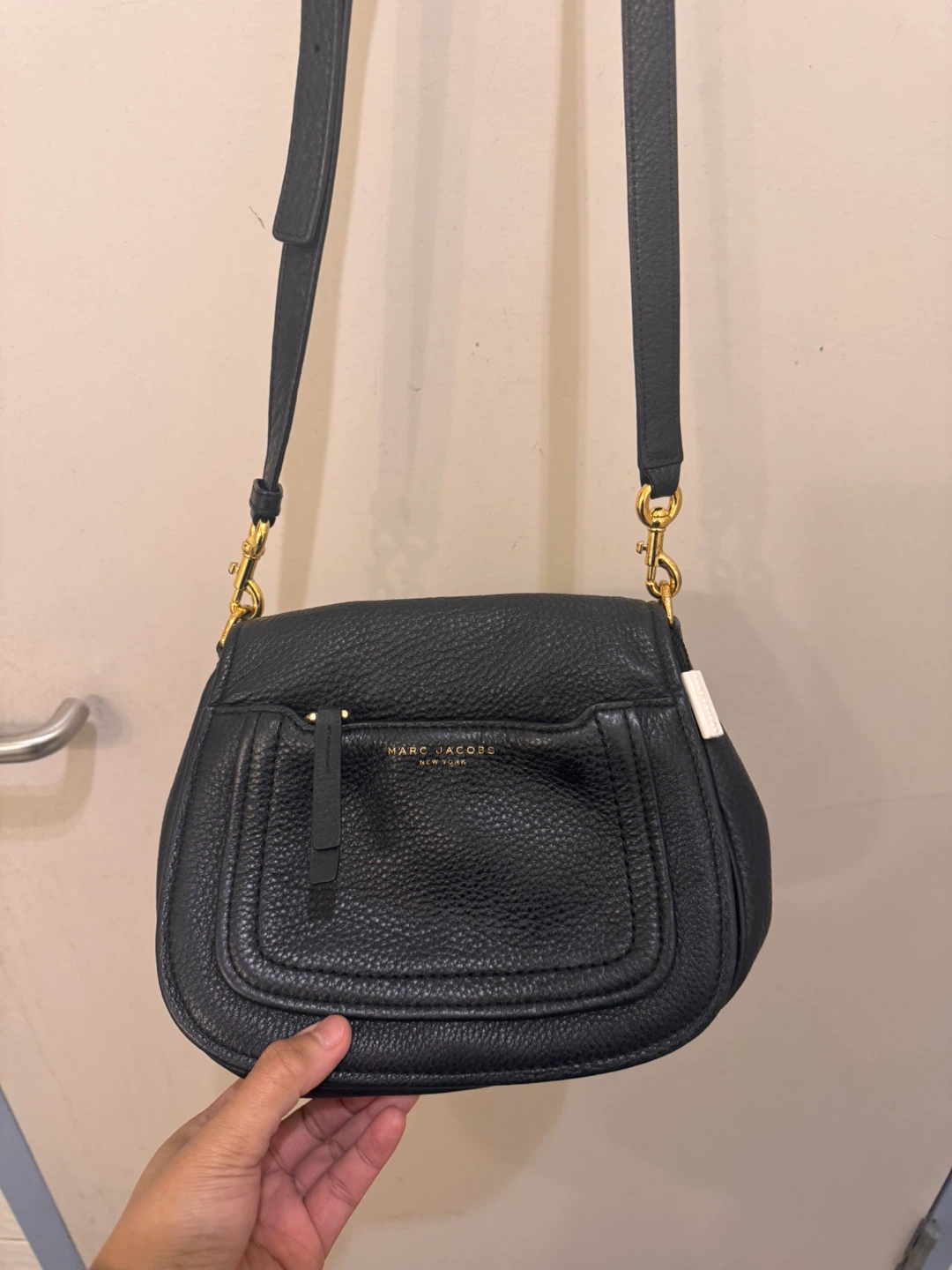 Marc Jacobs Black Leather Crossbody Bag