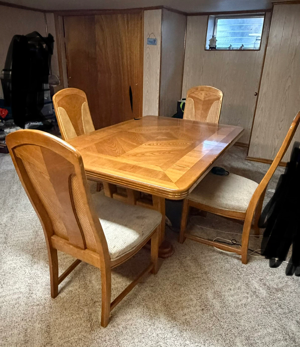 Wooden Dining Table and 4 Chairs