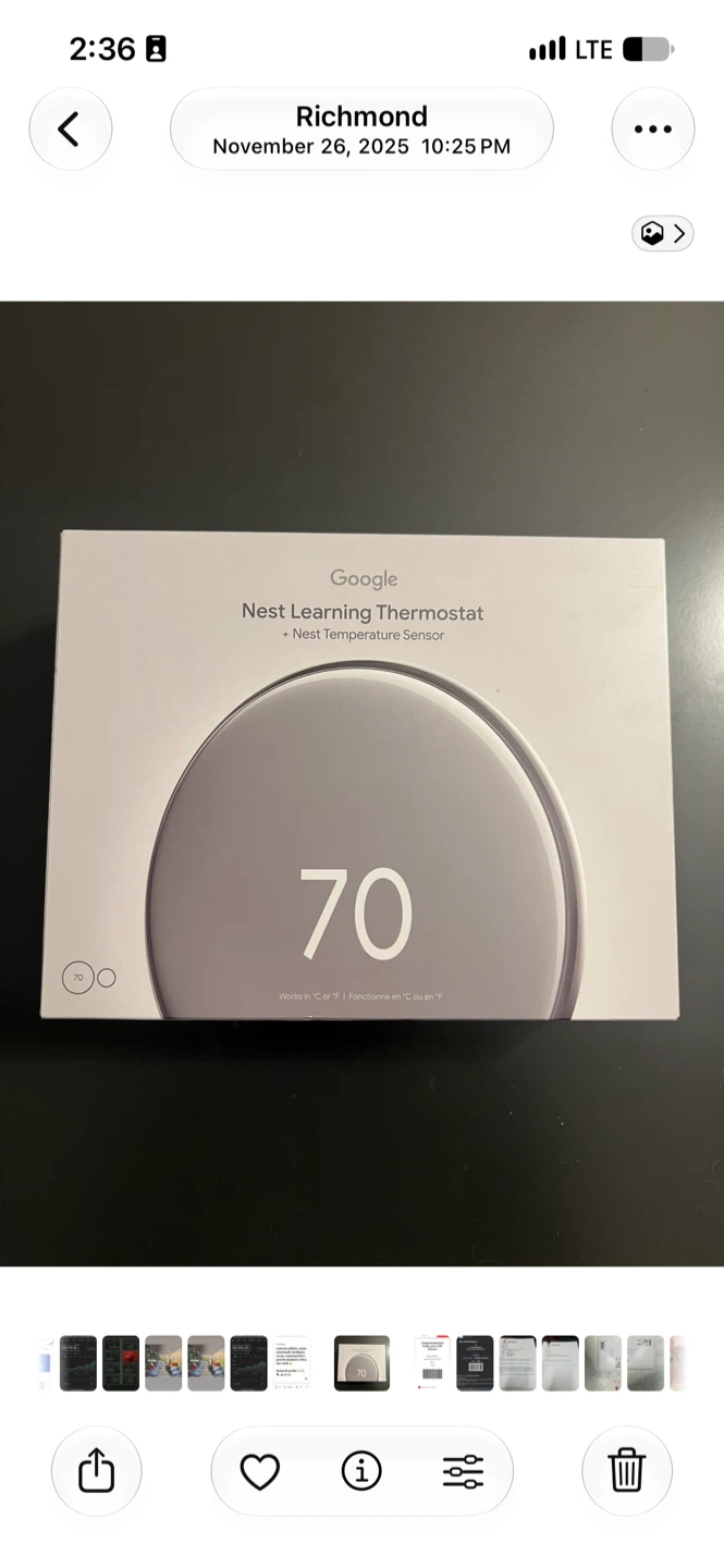 Google Nest Learning Thermostat 4th Generation