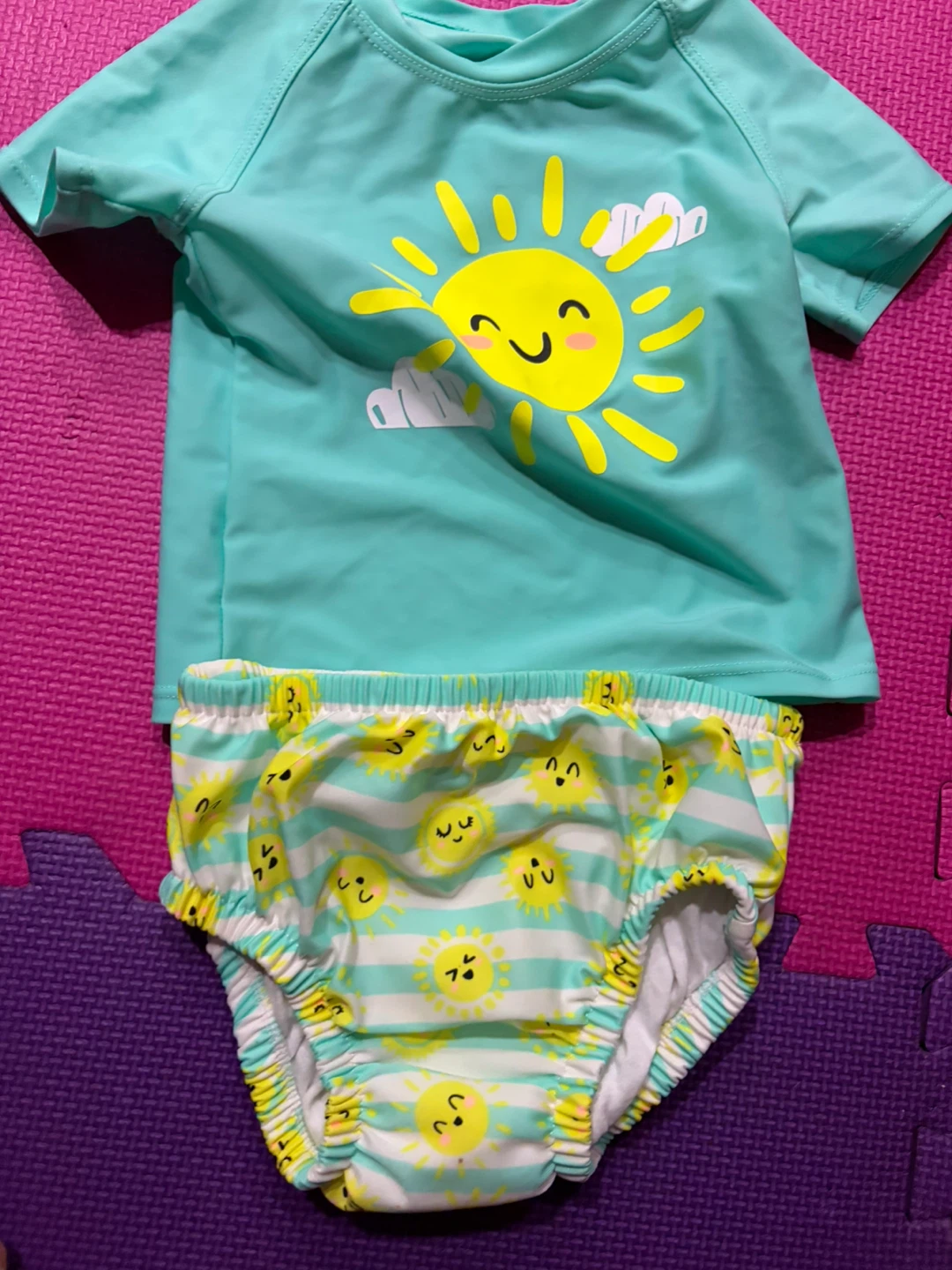 Baby Sun Print Swim Set ~ Size 18 to 24 months