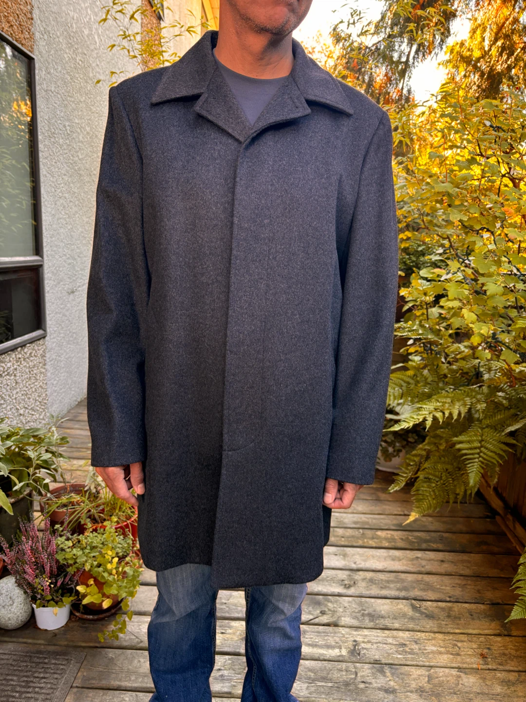 United Colors of Benetton Wool Coat Size 50