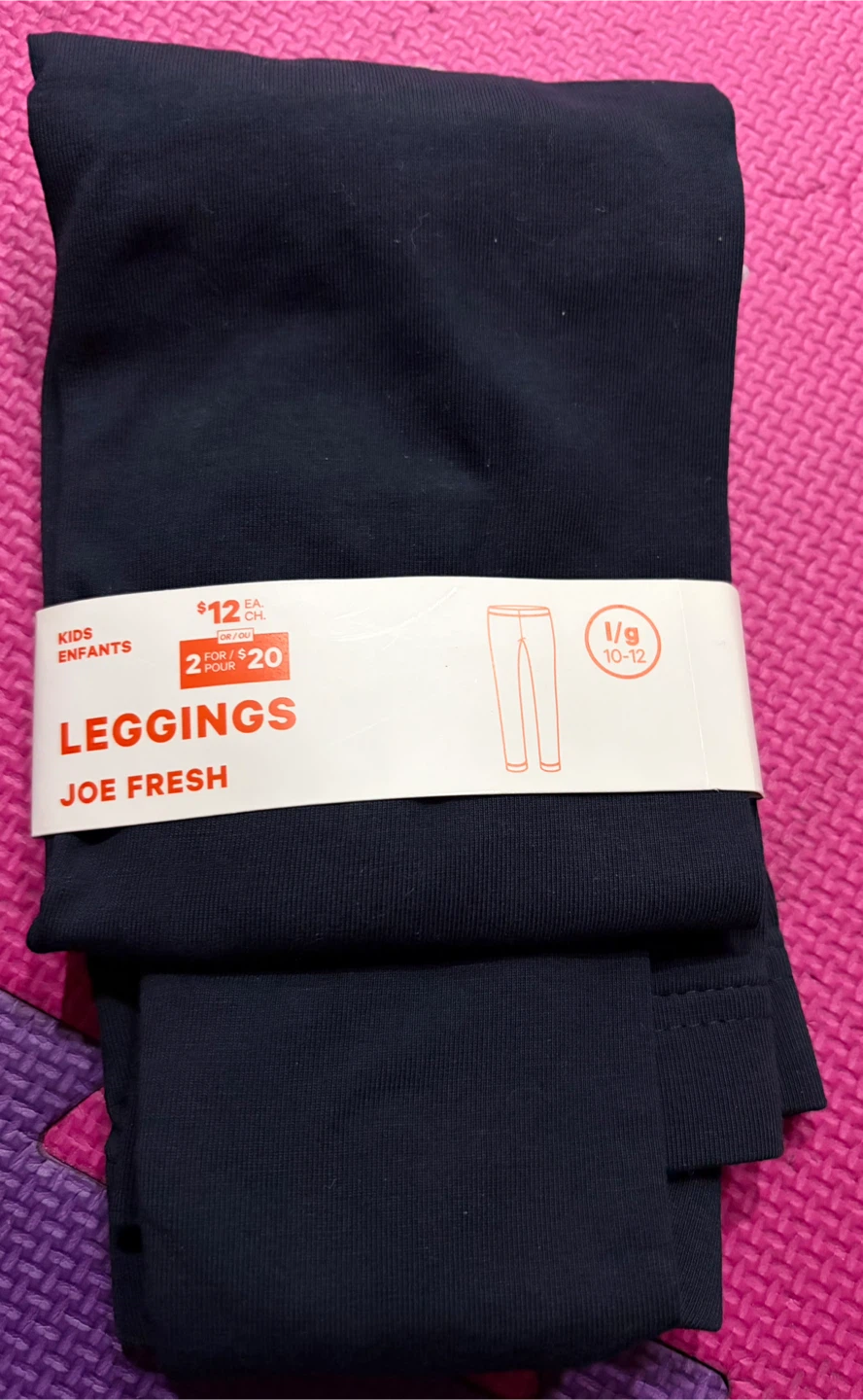 Joe Fresh Kids Leggings Black Size L/G 10-12