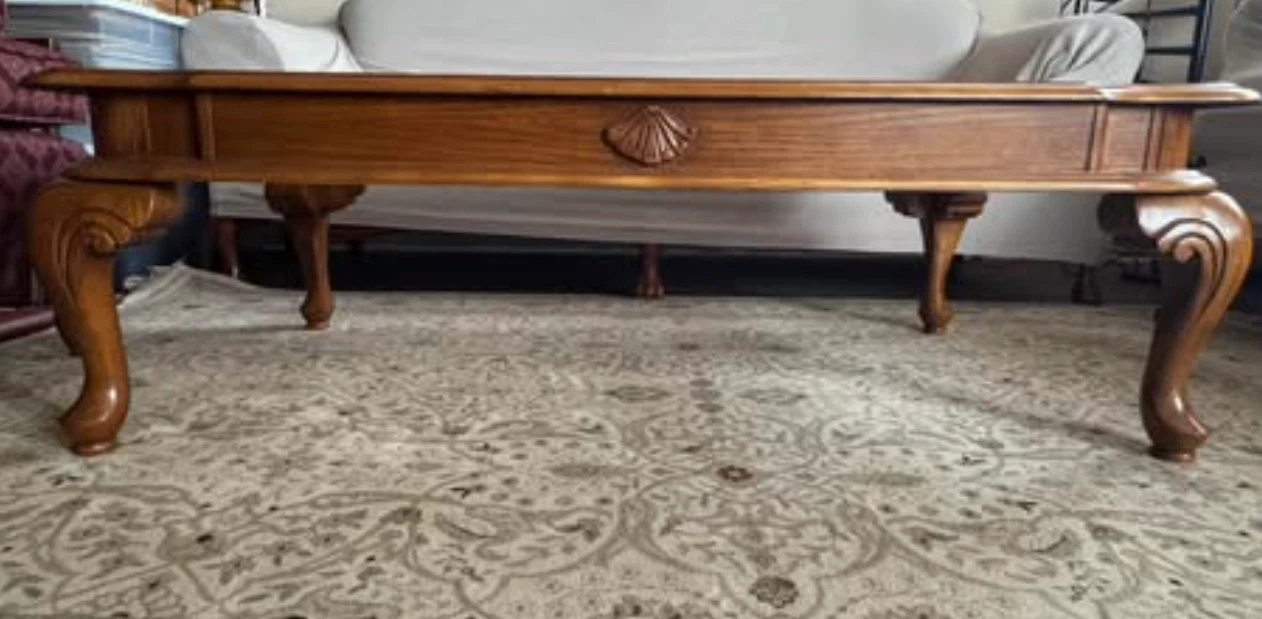 Antique Coffee Table with Side Tables Set - photo 3