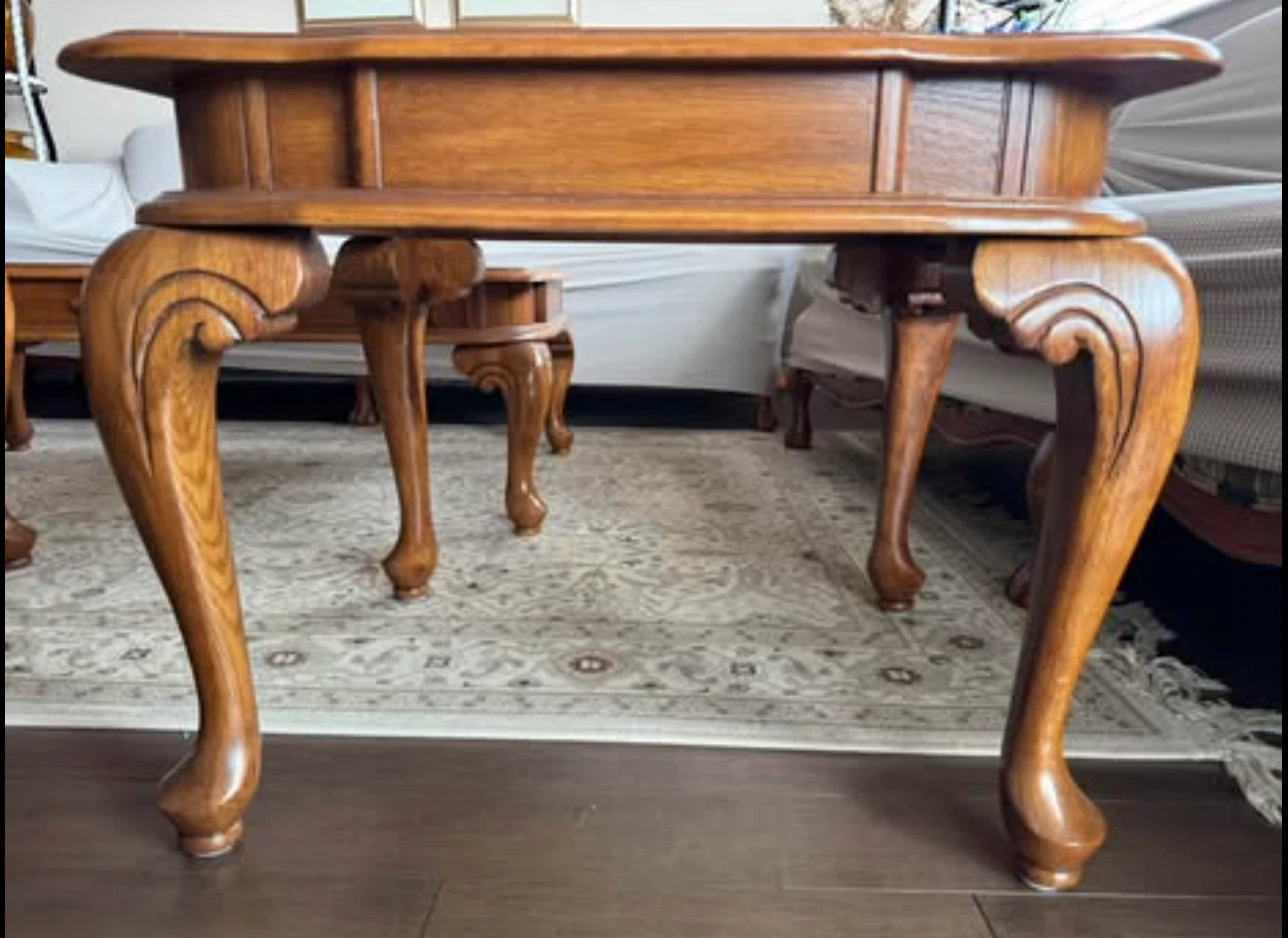 Antique Coffee Table with Side Tables Set - photo 5
