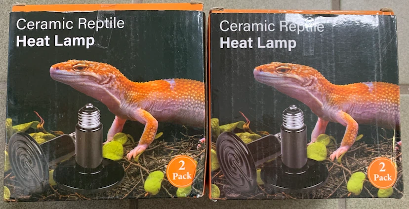 Ceramic Reptile Heat Lamp 2-Pack