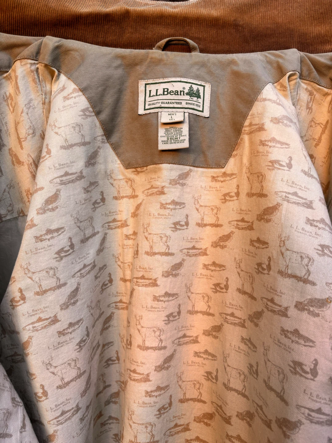 L.L. Bean Men's Large Tall Canvas Jacket - photo 4