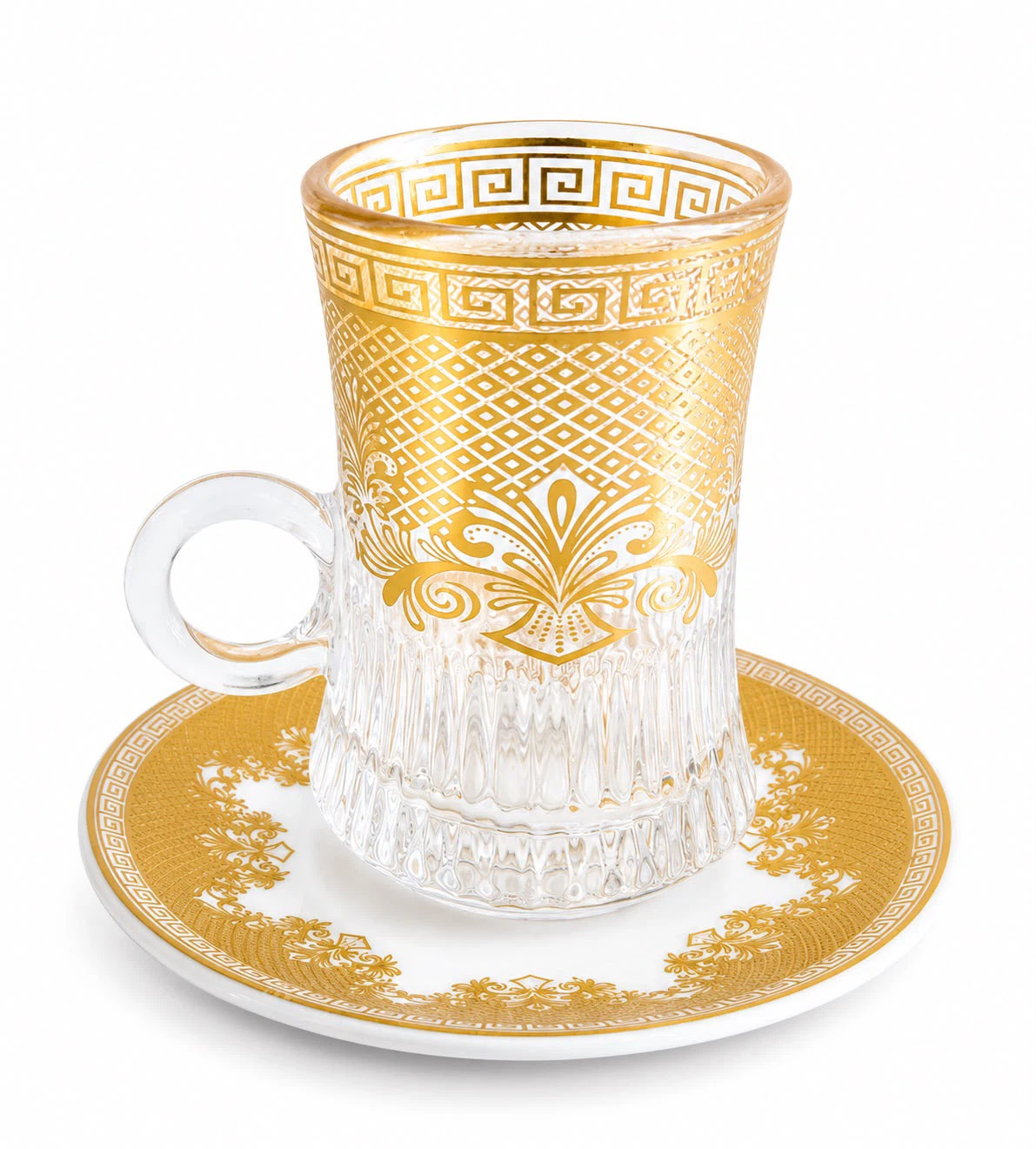 Luxury Arabic Tea & Coffee Cup Set with Saucers - photo 3