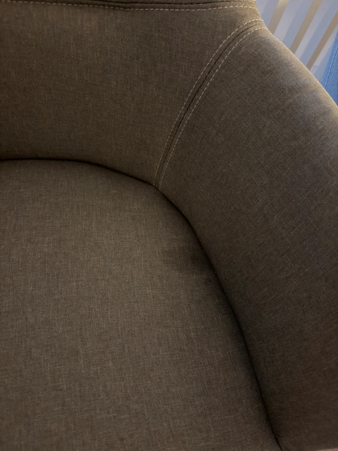 Two Grey Fabric Dining Chairs - photo 5