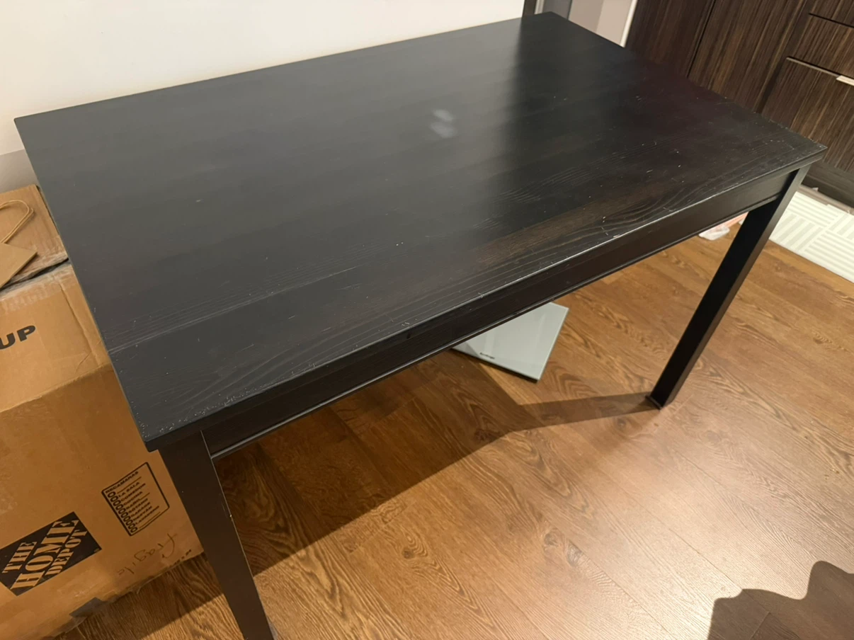 IKEA Black Dining Table - photo 3
