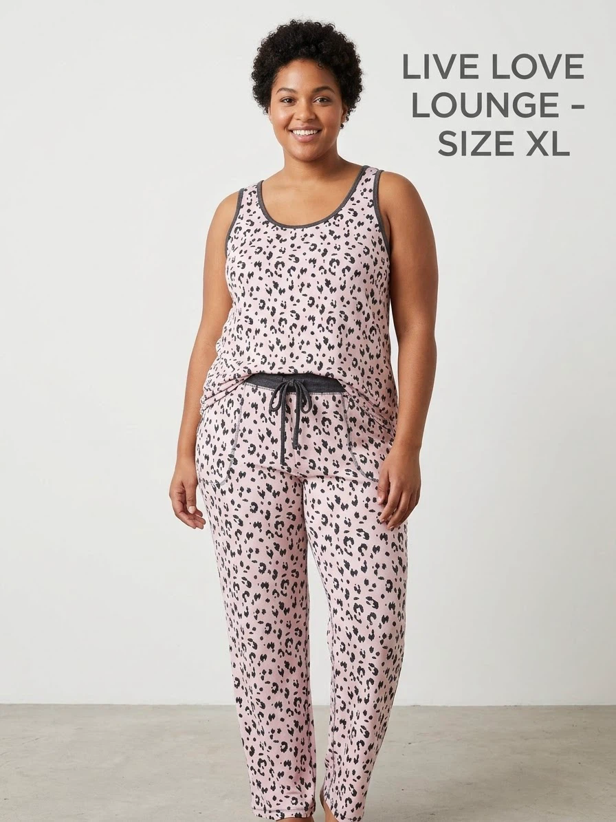 Live Love Lounge Pajama Set Size XL