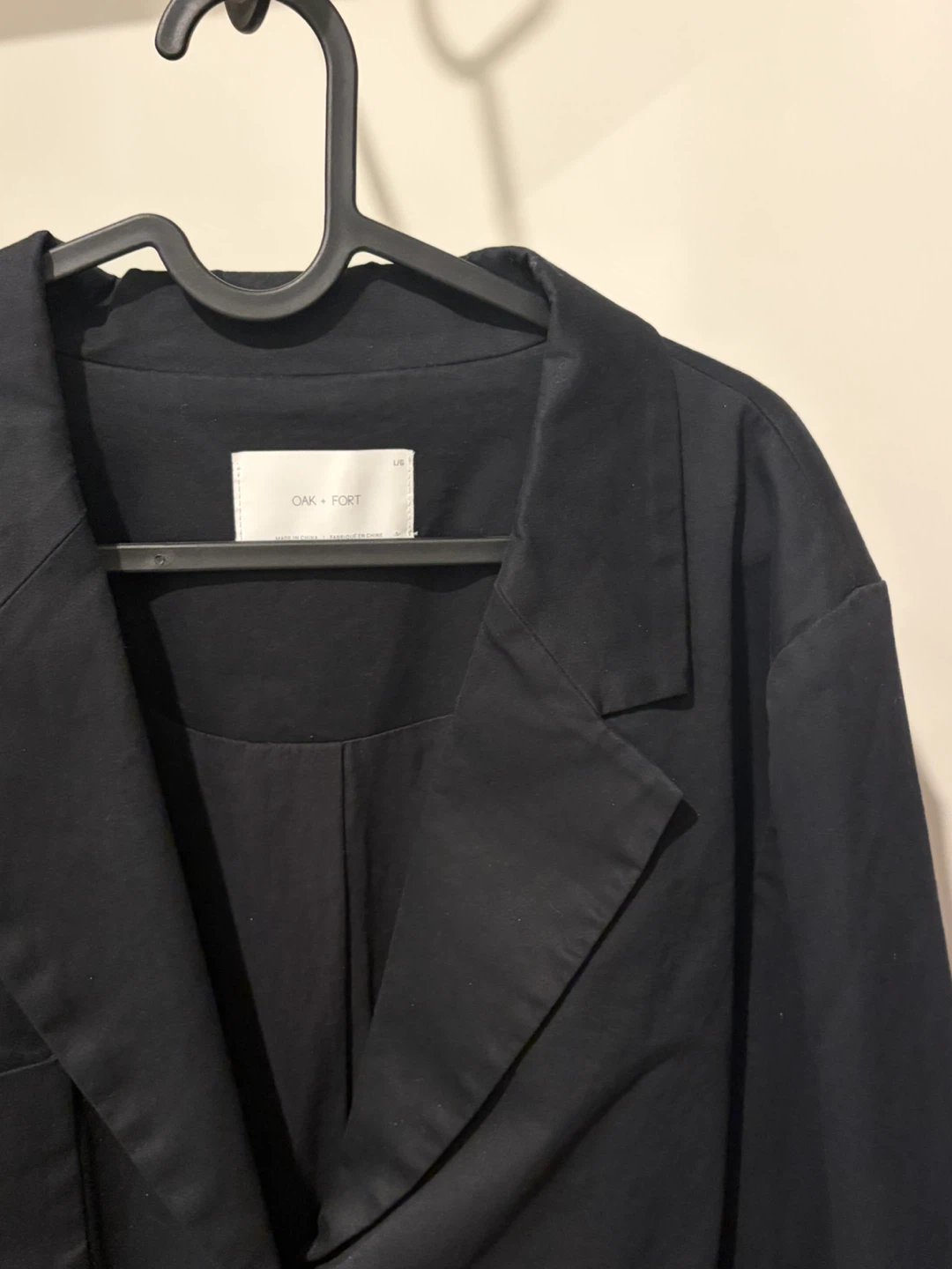Oak + Fort Black Cotton Blazer - photo 2