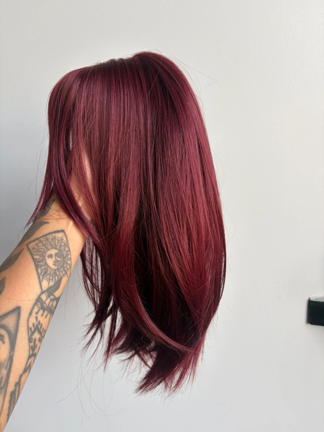 Gorgeous Burgundy Red Wig – Rich Wine-Red Color