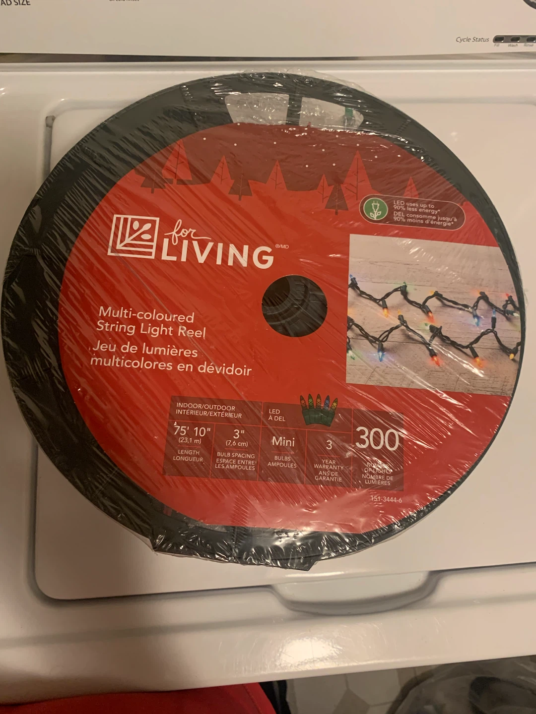 New Multi-Coloured LED String Light Reel 300 Count