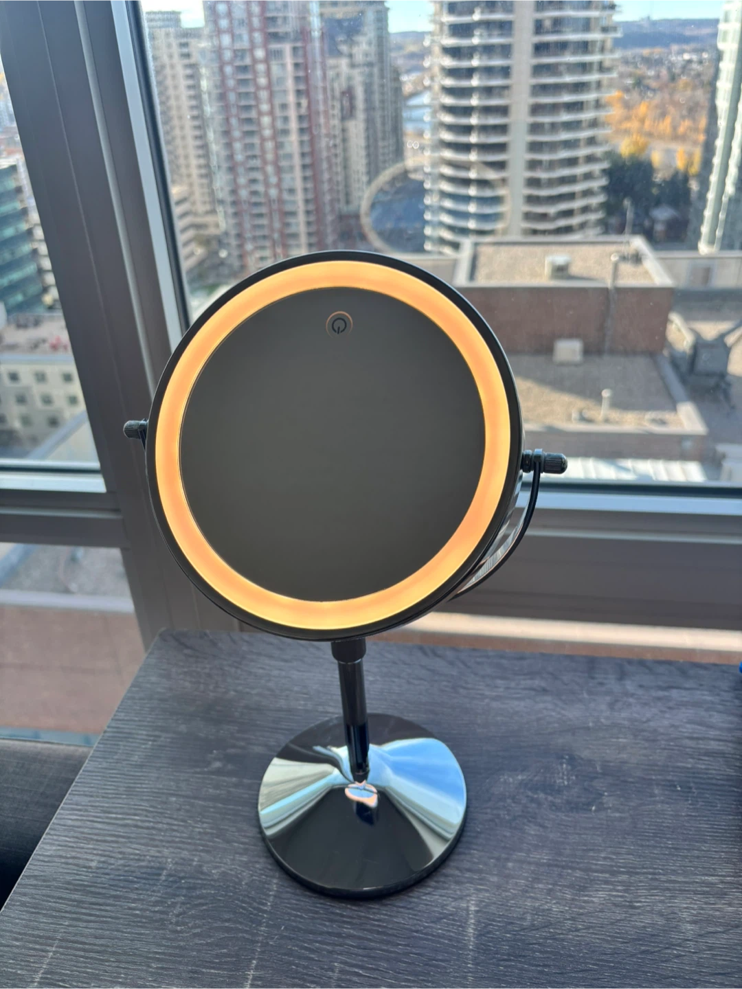 Adjustable LED Makeup Mirror with 10x Magnification - photo 4