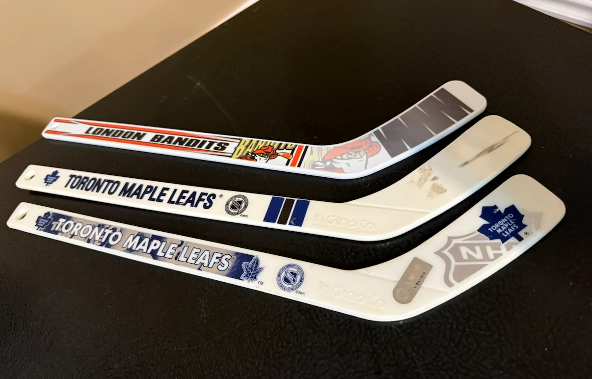 Set of 3 Mini Hockey Sticks