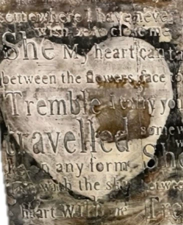 Rustic Triple Heart Canvas Wall Art - E.E. Cummings Poem (63x28) - photo 2