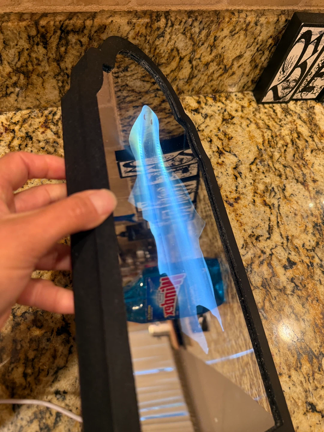 Light-up Ghost Mirror Decor - photo 3
