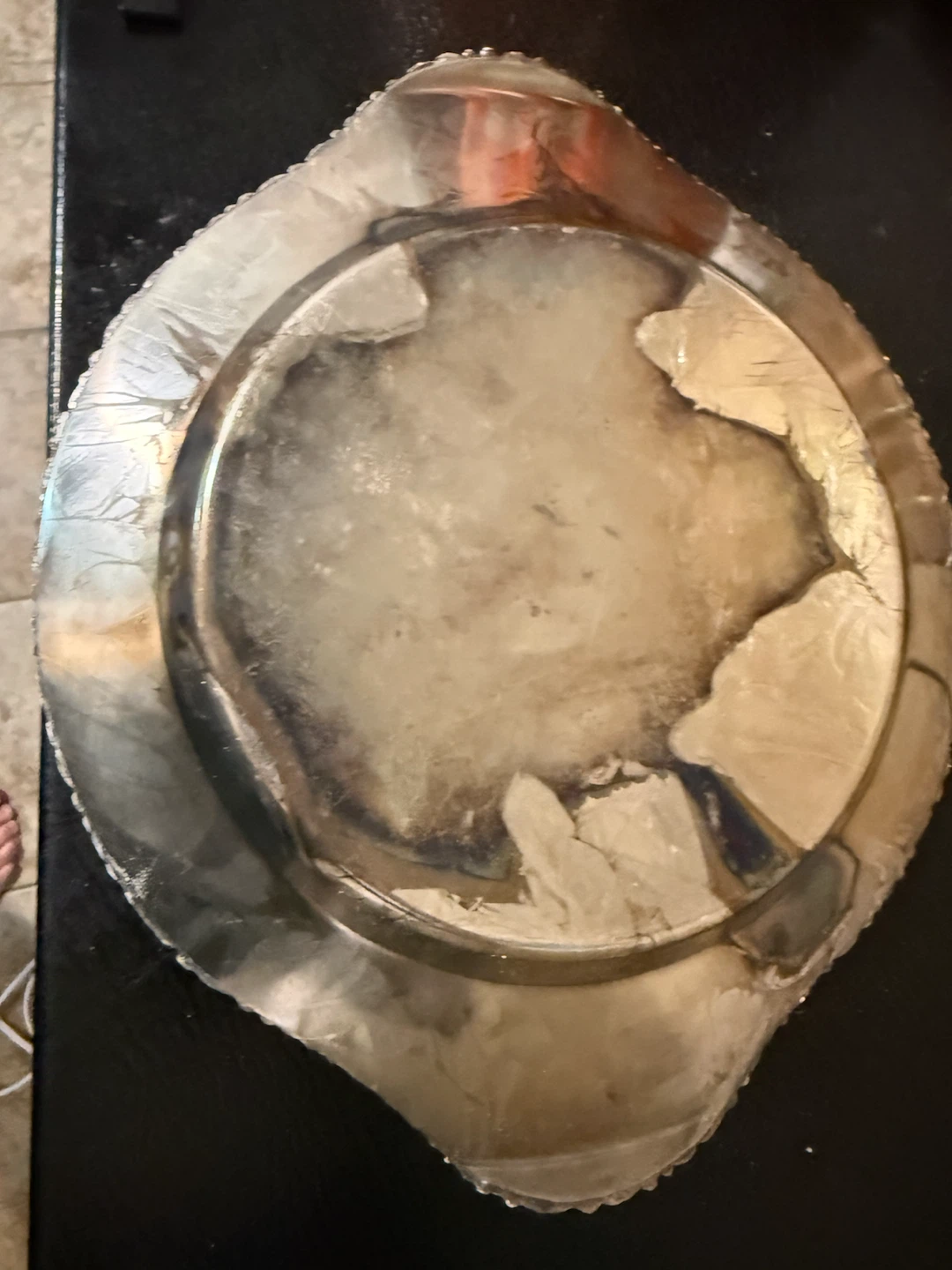 Vintage Birks Silver Plate Tray with Glass Insert - photo 4