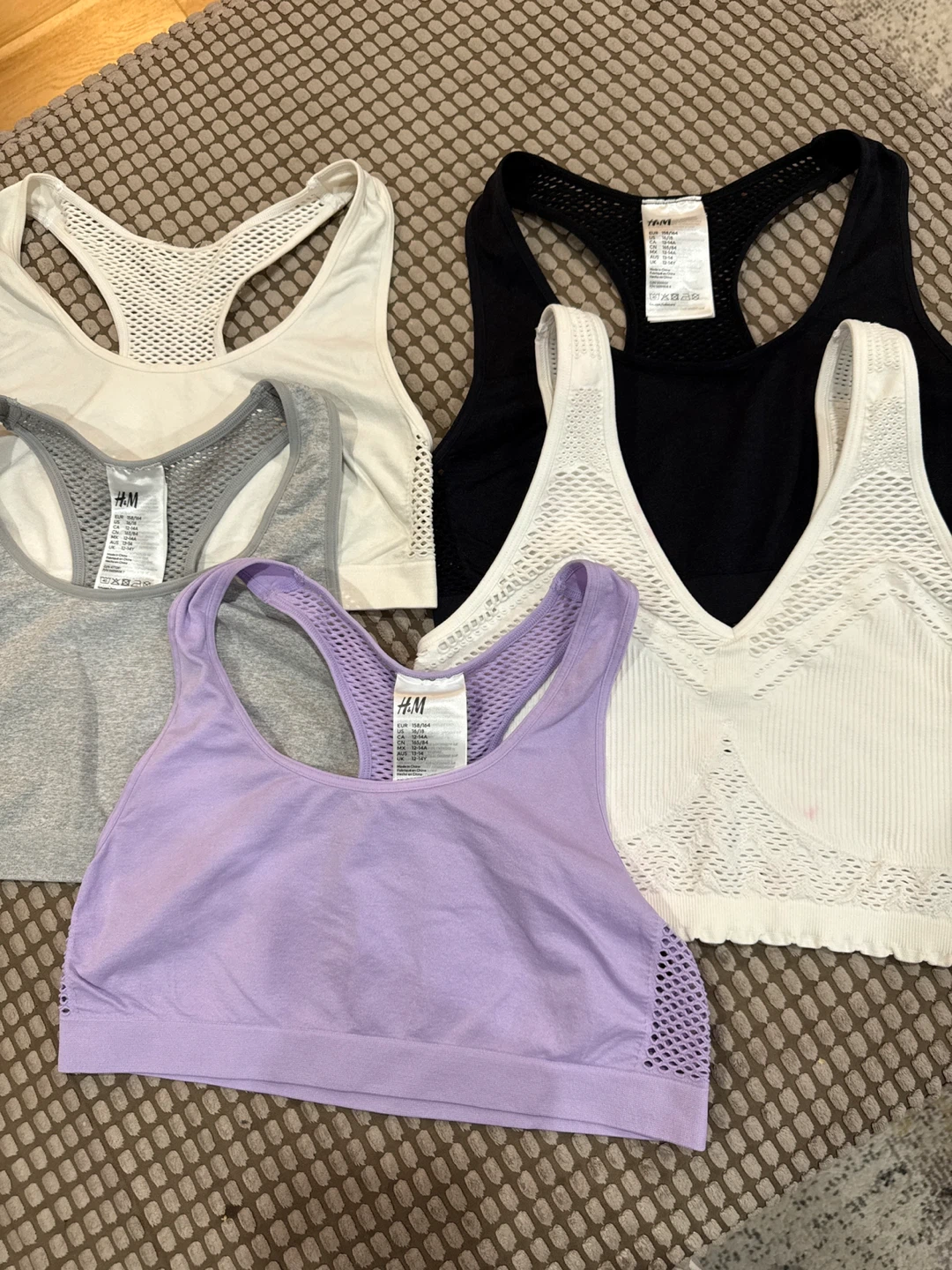 H&M Girls Sports Bras Size 12-14A