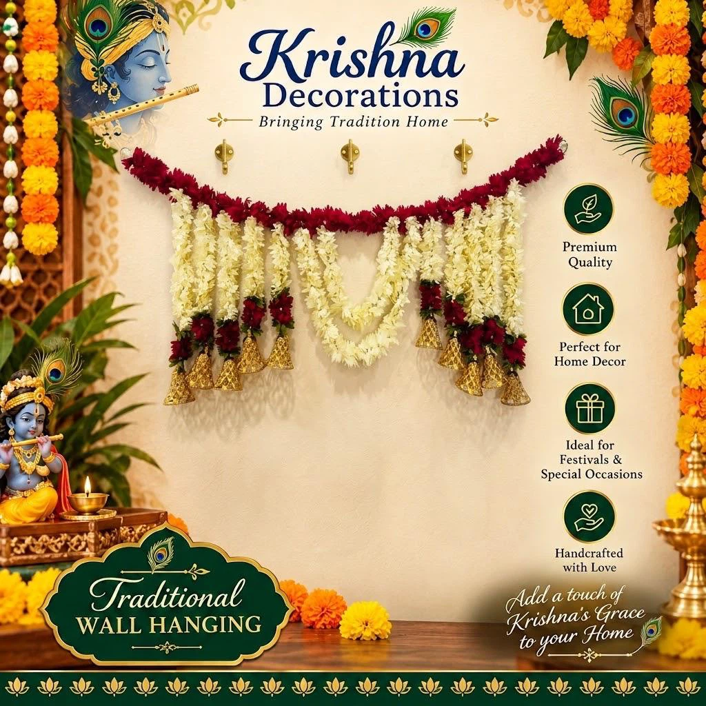 Krishna Decorations Traditional Wall Hanging - photo 3