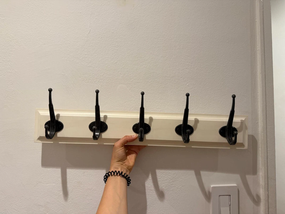 IKEA Wall Mounted Coat Rack with 5 Hooks