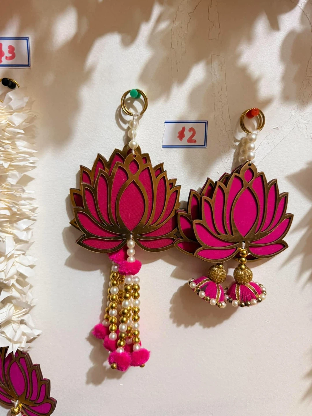 Pink Lotus Decorative Wall Hangings