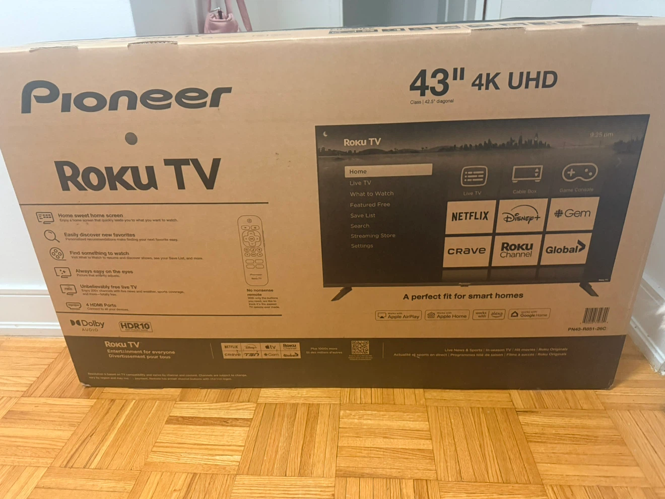 Brand new Pioneer Roku TV 43” 4K UHD