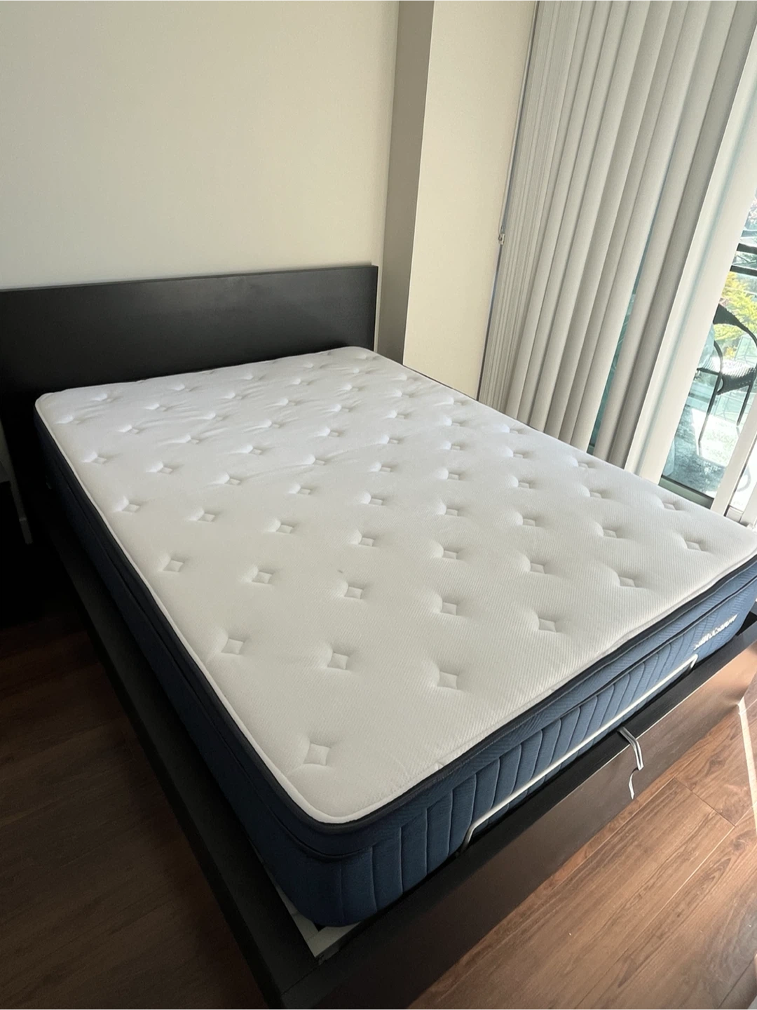 IKEA Queen w storage, Mattress, Bedside Table - photo 3