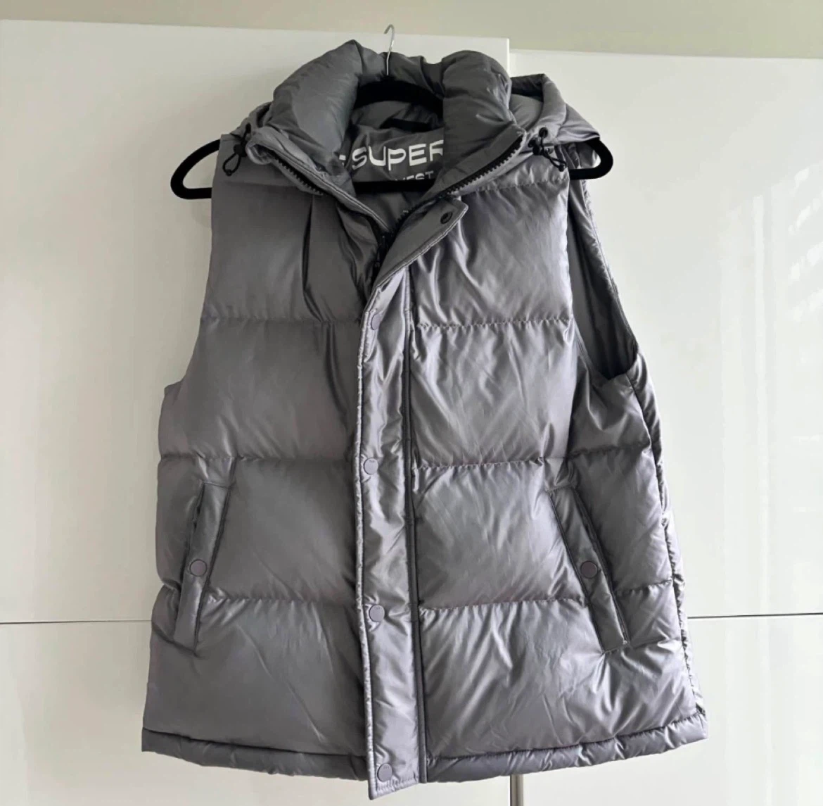 TNA The Super Puff Vest - Grey - Large