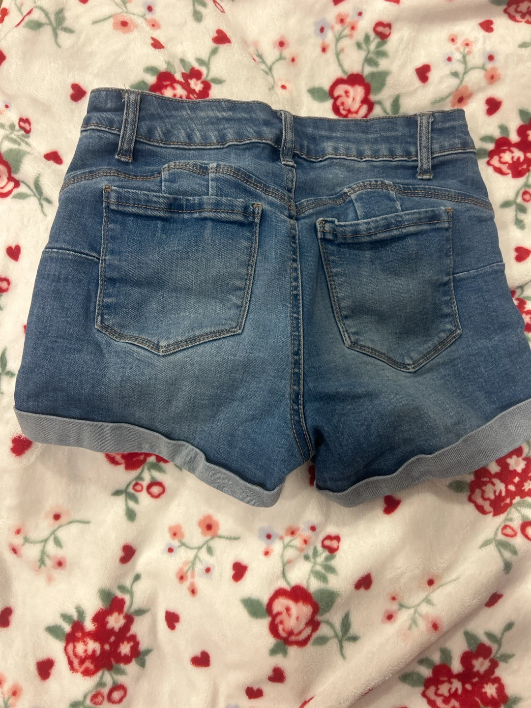 Wax Jean Denim Shorts