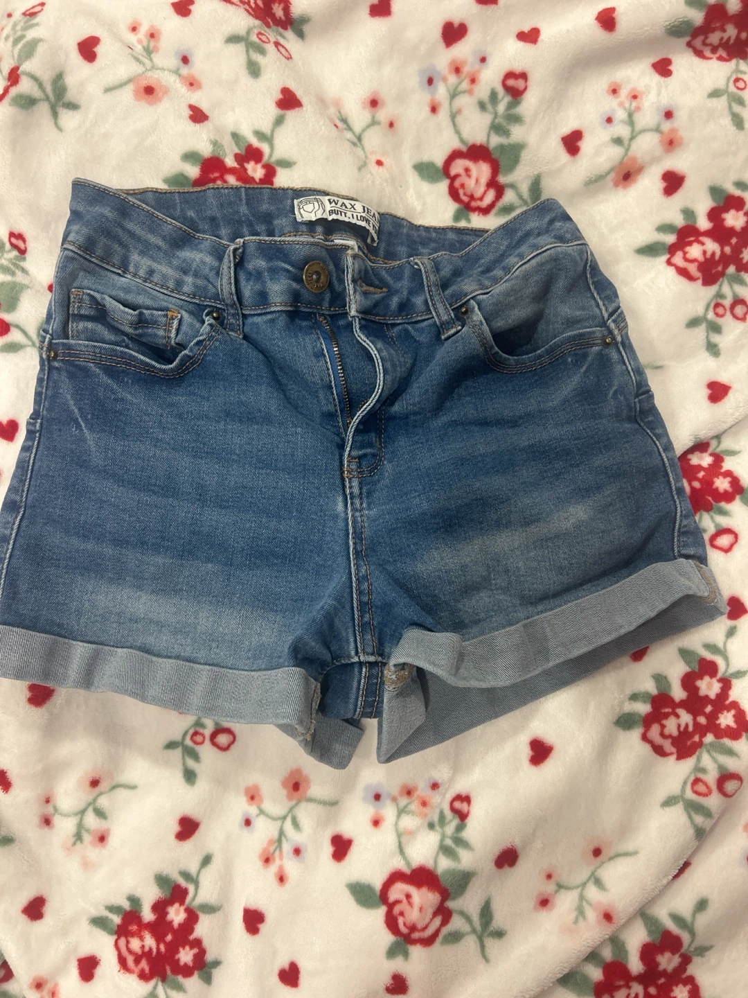 Wax Jean Denim Shorts - photo 2