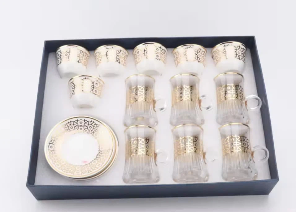 Luxury Arabic Coffee & Tea Thermos Set – Gold & Cream - photo 2