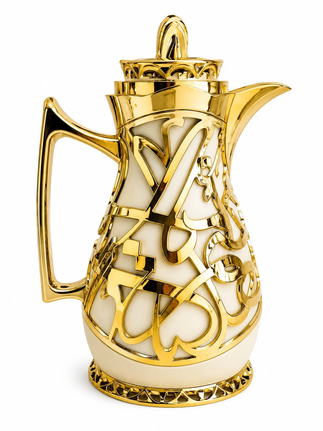 Luxury Arabic Coffee & Tea Thermos Set – Gold & Cream - photo 4