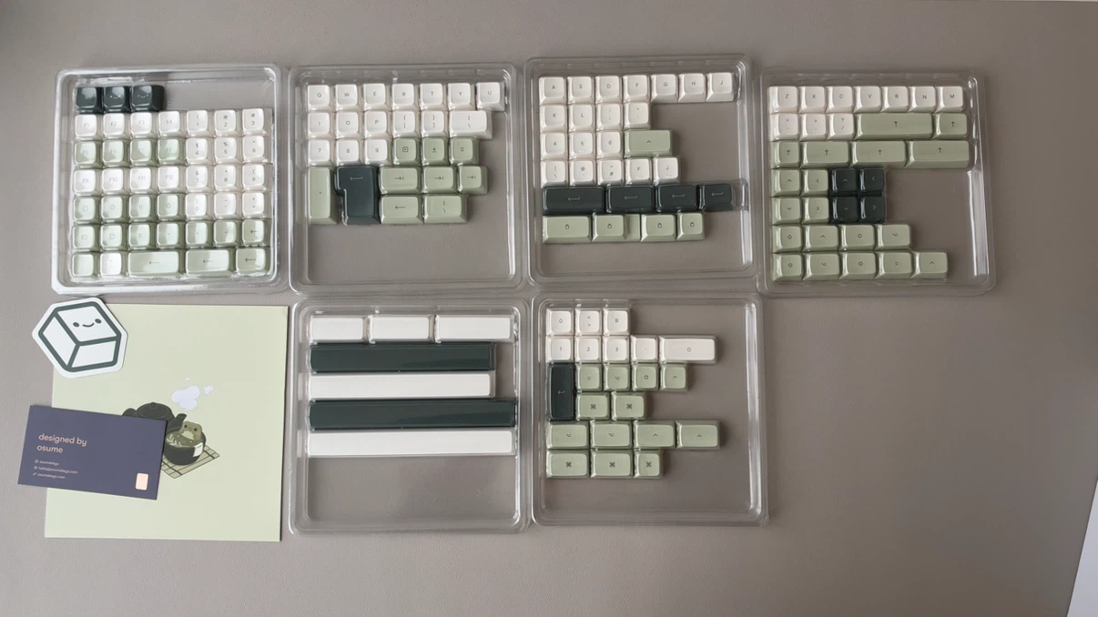 Osume Matcha Marshmallow Base Keycap Kit - photo 3