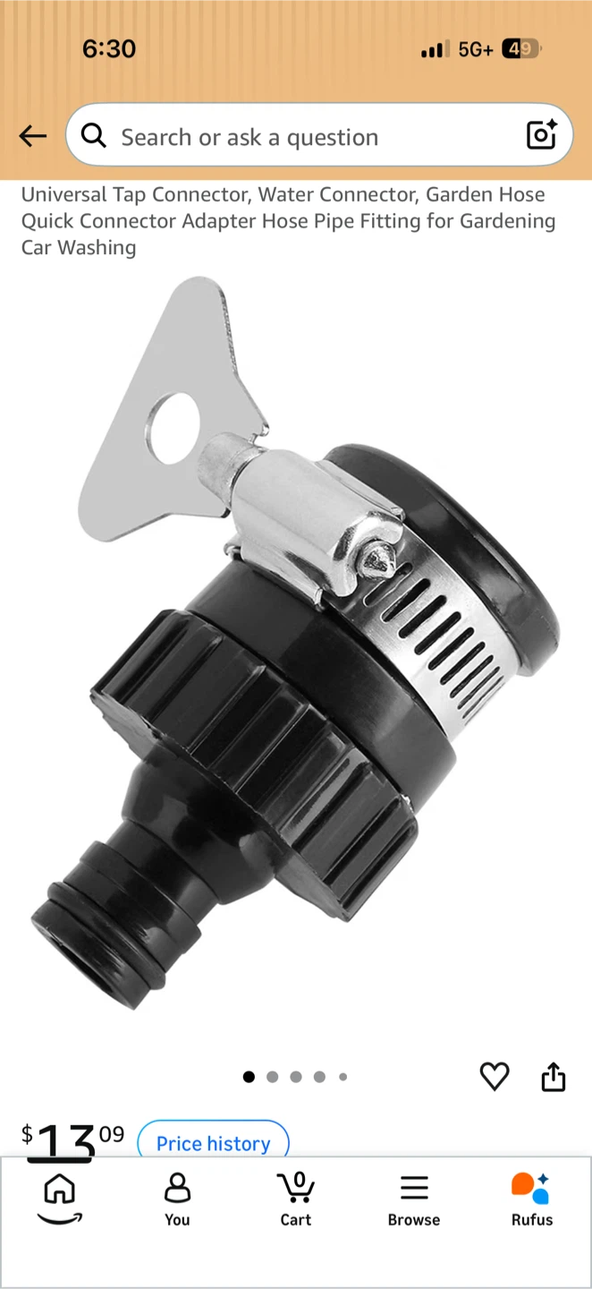 Universal Tap Connector for Garden Hose