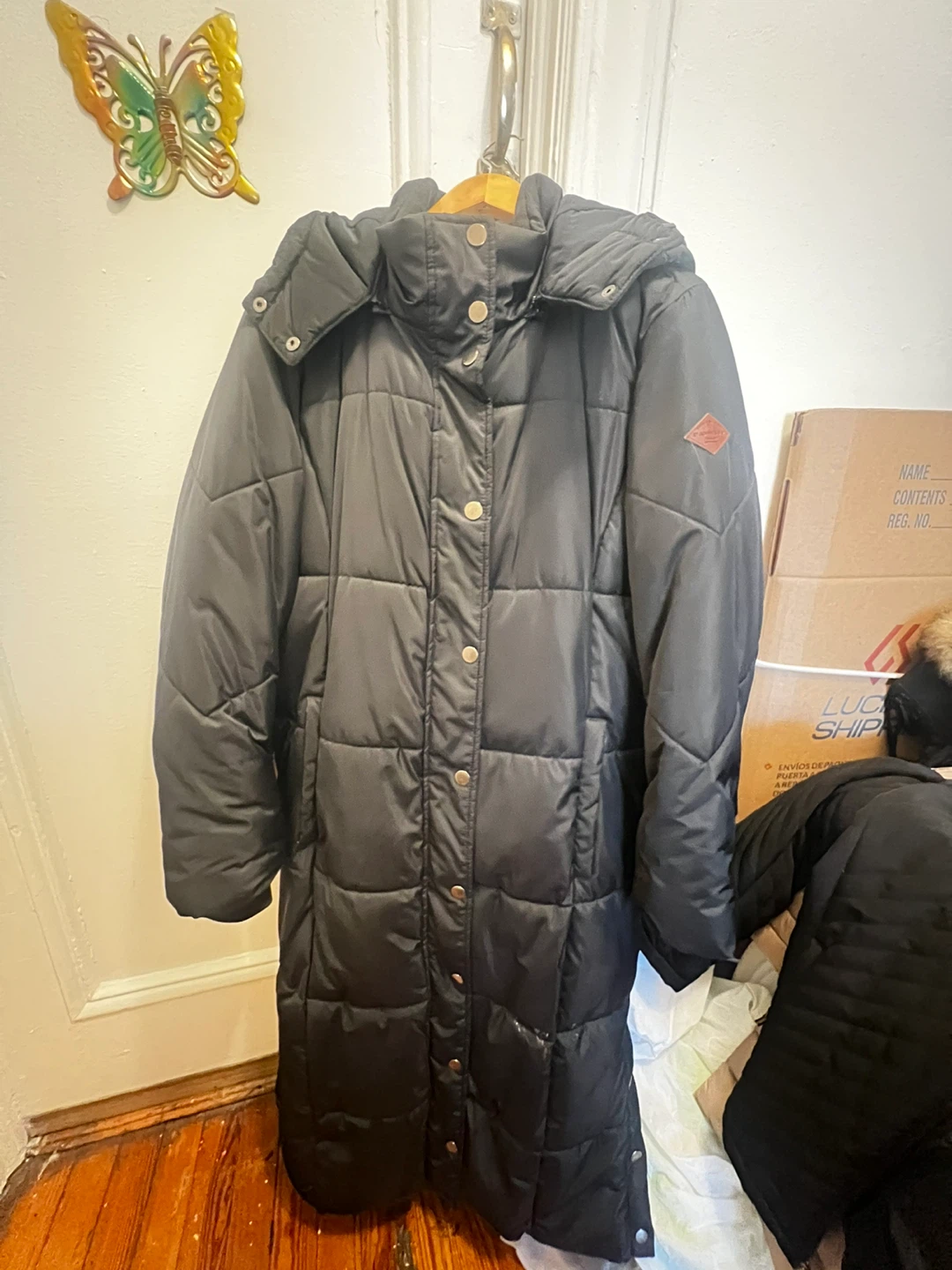 St. John's Bay Black Puffer Coat