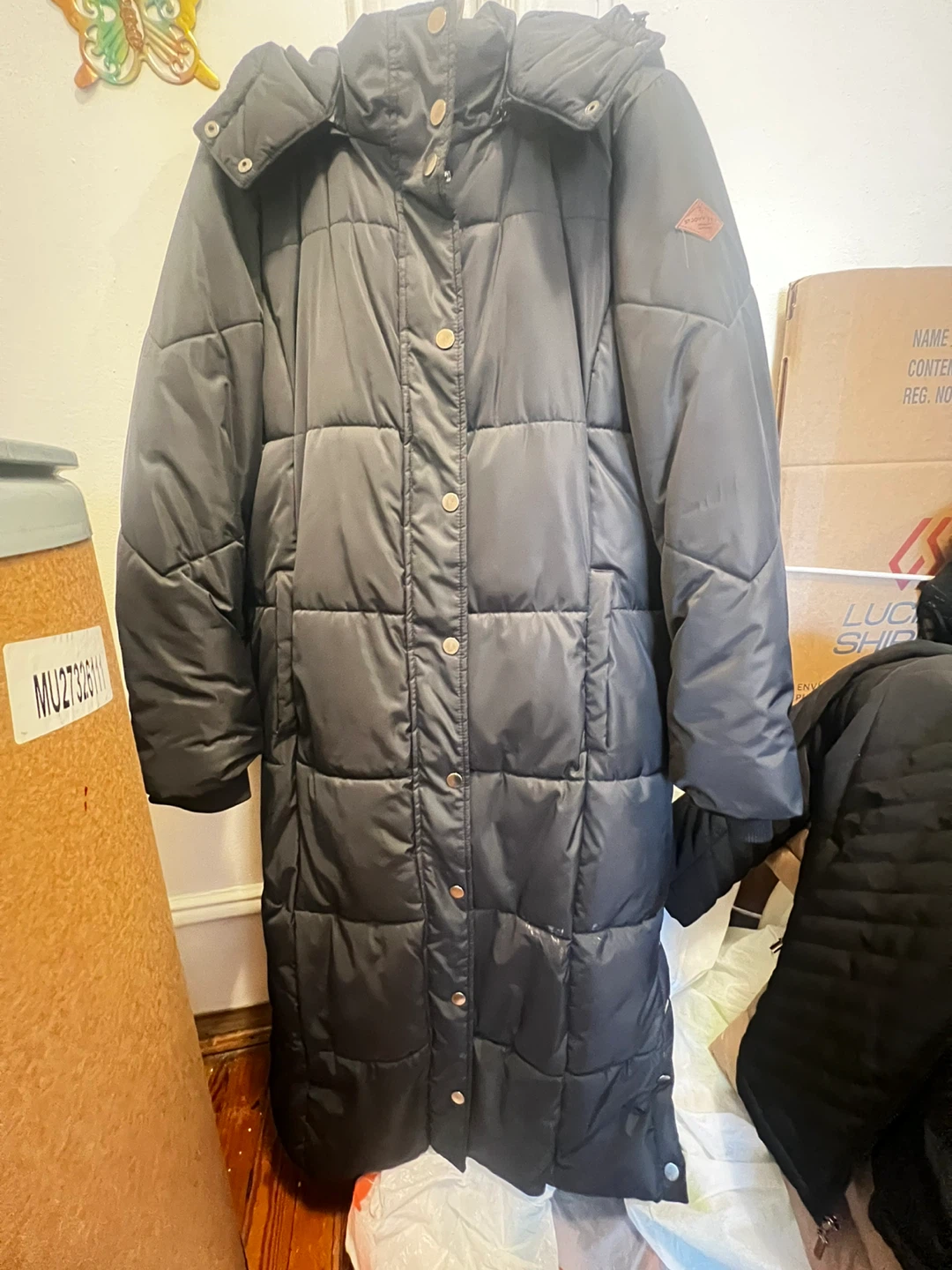 St. John's Bay Black Puffer Coat - photo 4