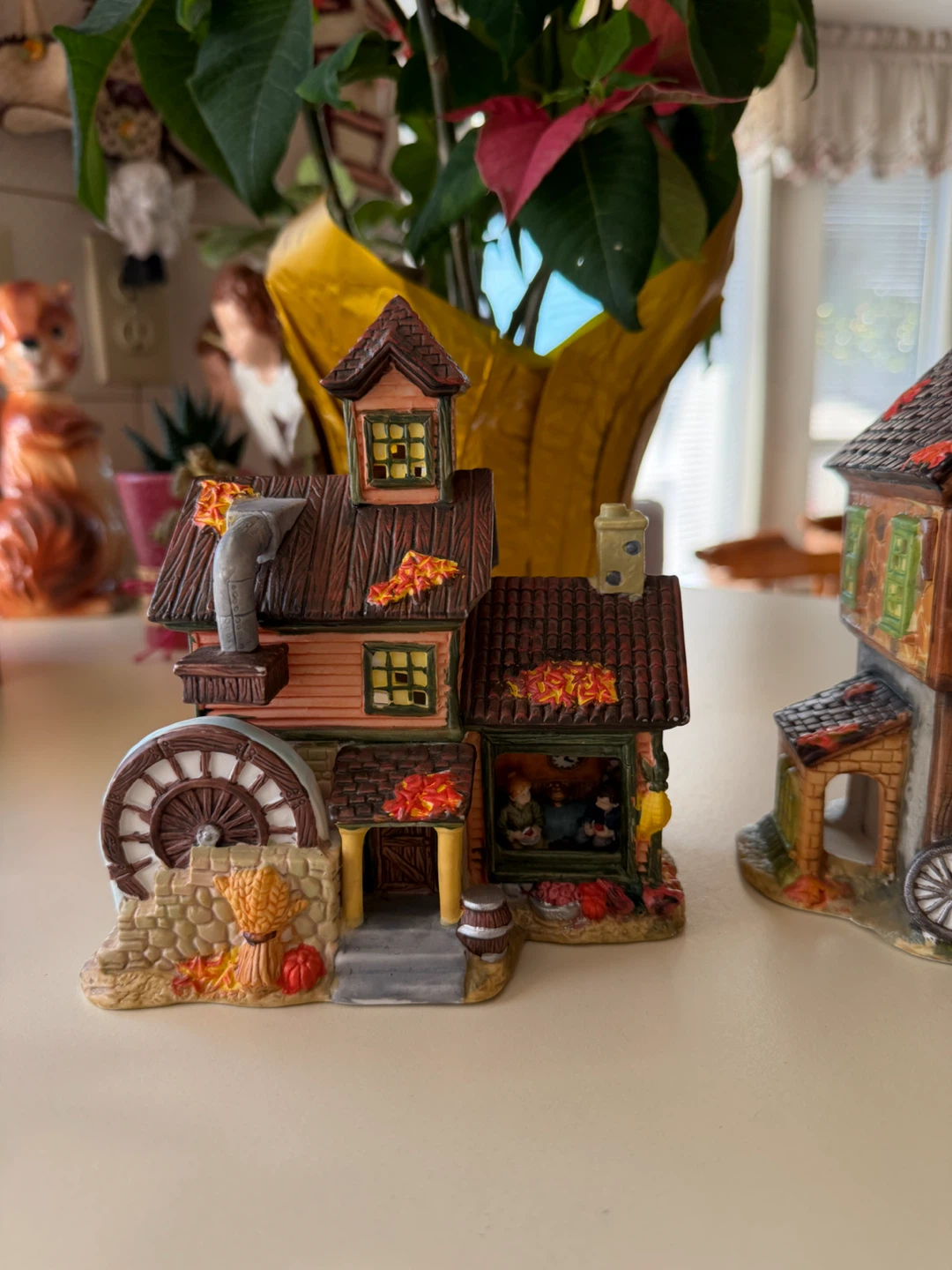 Set of 6 Miniature Autumn Harvest Village Buildings - photo 2