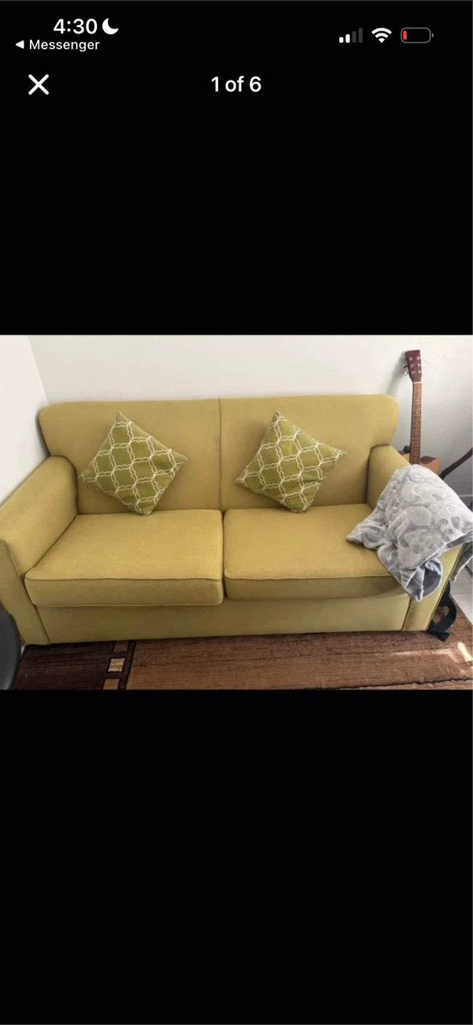 Olive Green Sofa Bed - photo 2