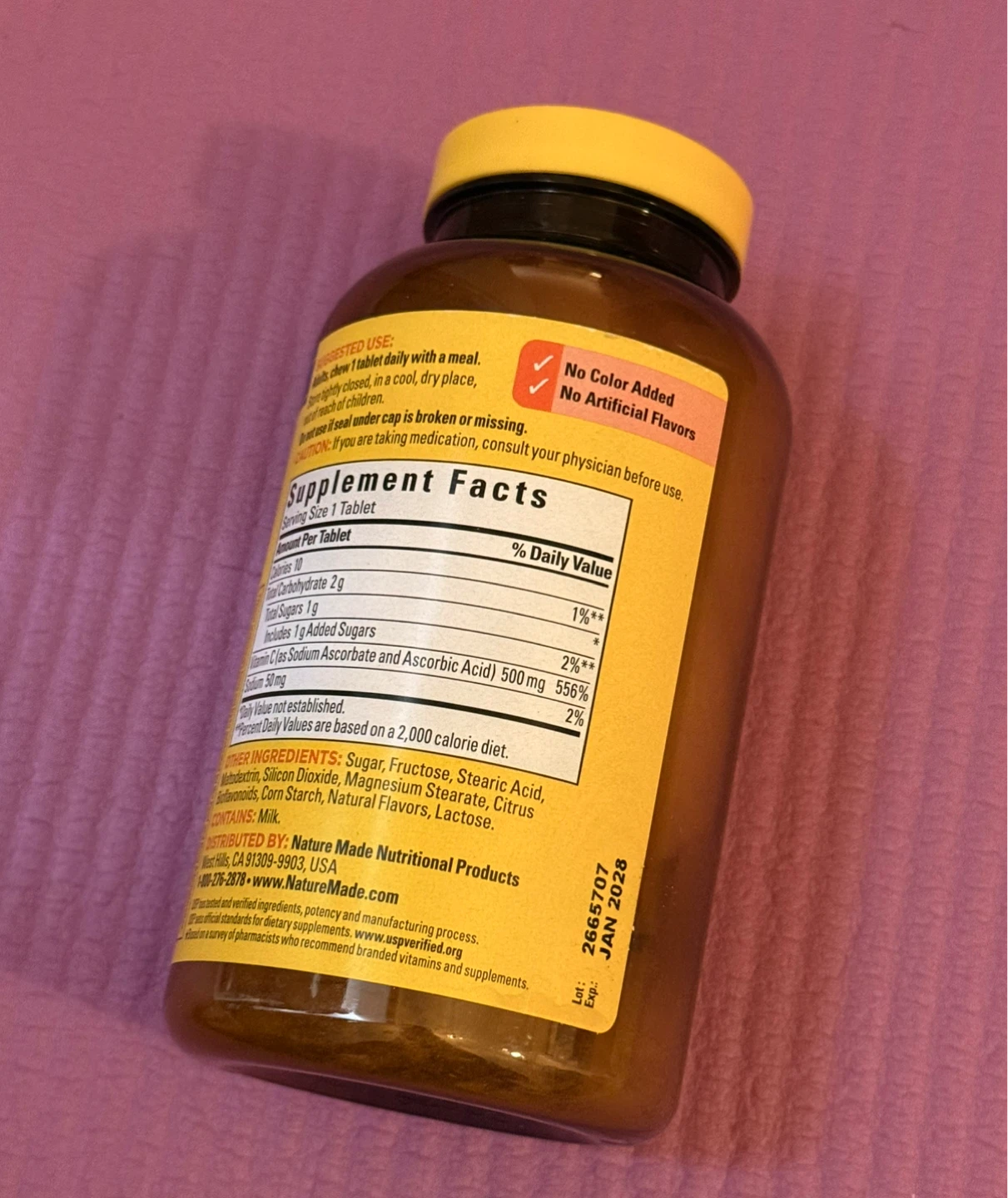 NEW✨Nature Made Chewable Vitamin C 500mg 150 Tablets - photo 2