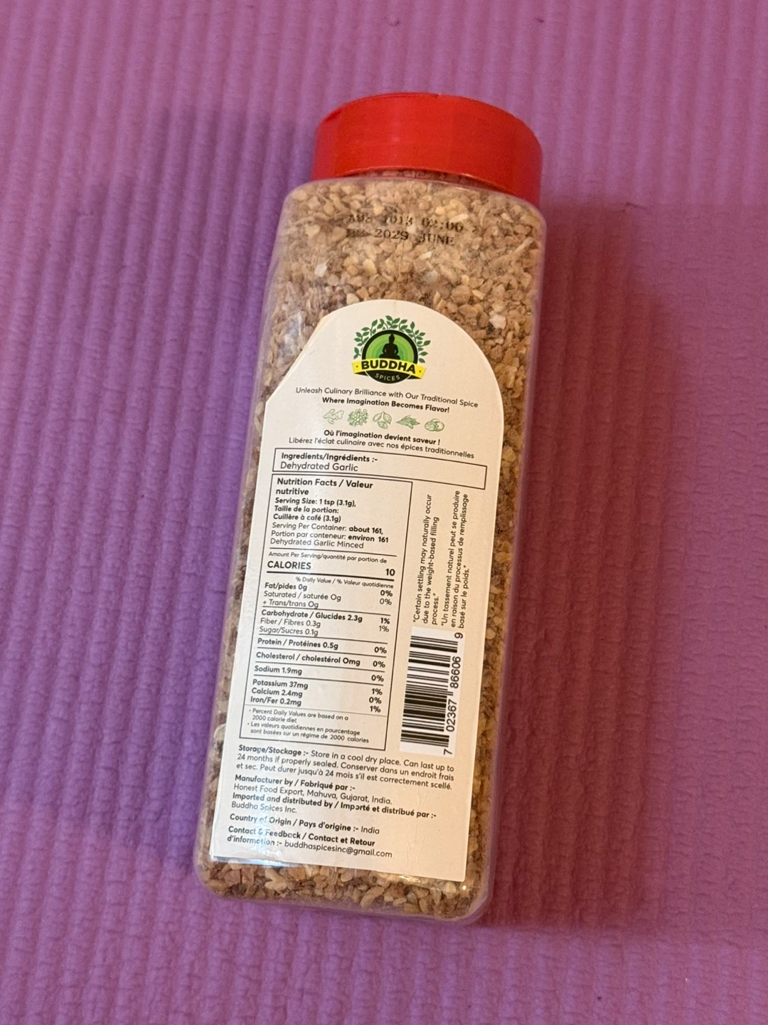 NEW✨Buddha Spices Minced Garlic 500g - photo 3