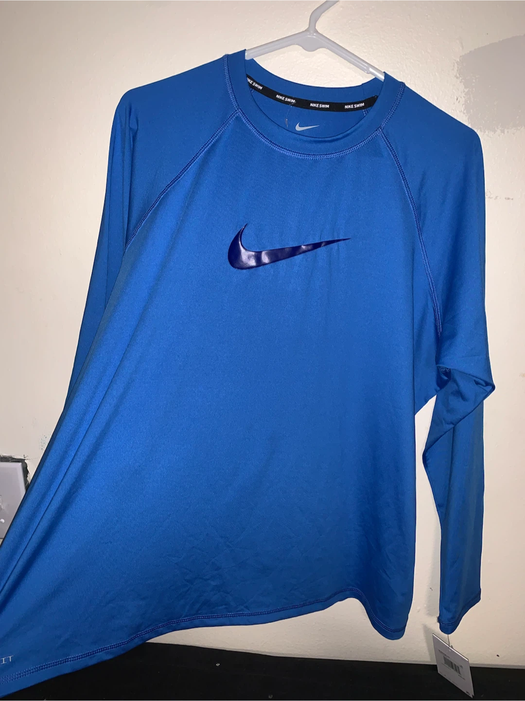 Nike Swim Dri-Fit Long Sleeve Shirt Blue