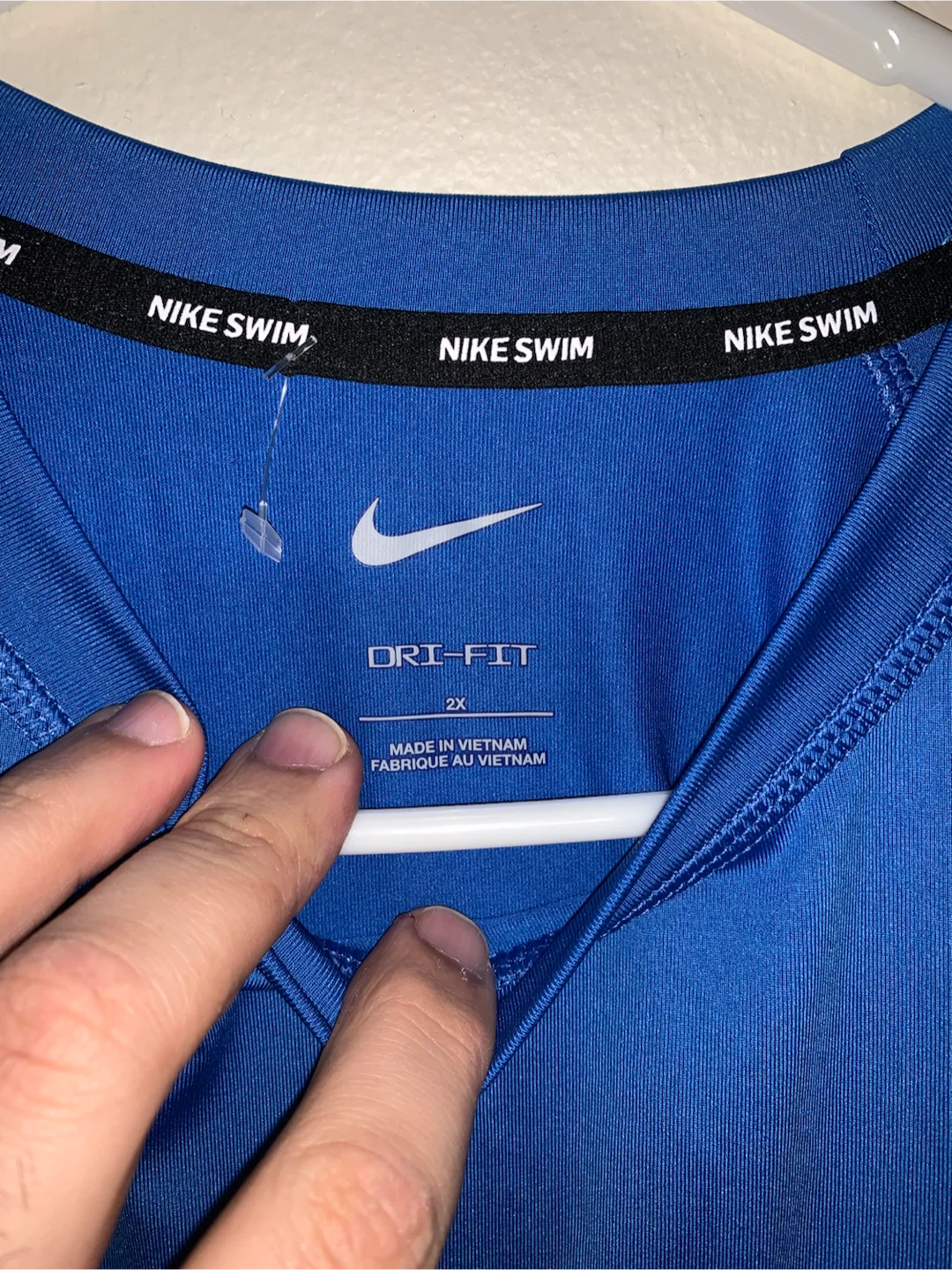 Nike Swim Dri-Fit Long Sleeve Shirt Blue - photo 2