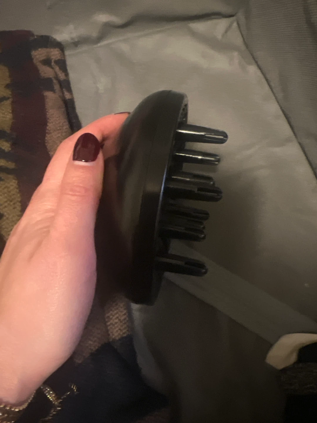 Black Hair Dryer Diffuser Attachment - photo 2