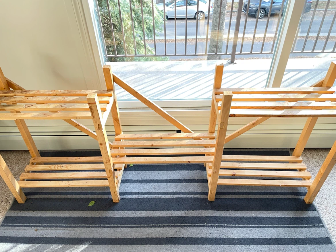 Wooden Multi-Tiered Plant Stand