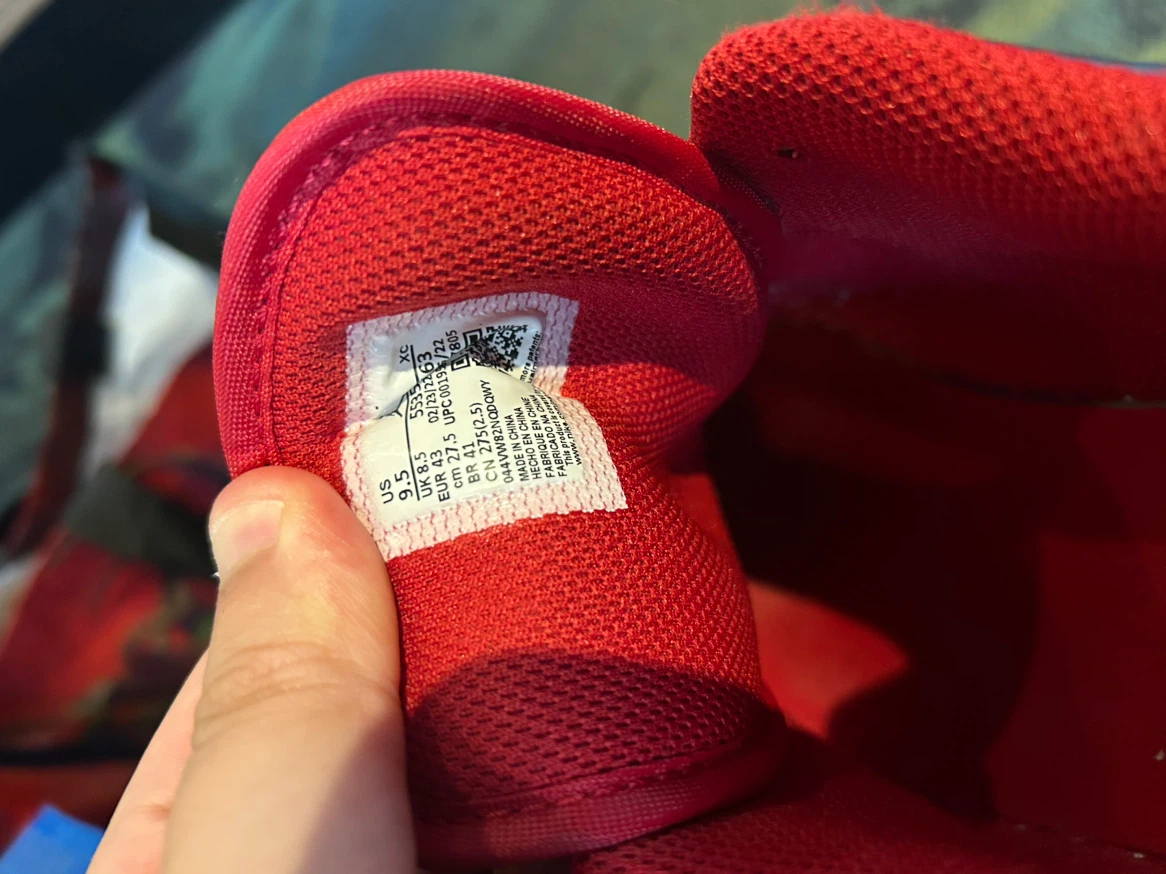 Jordan 1 Low Red/White Sneakers - photo 3