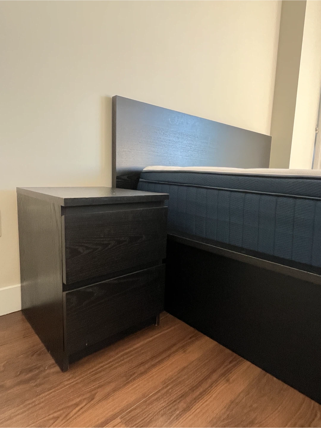 IKEA Queen w storage, Mattress, Bedside Table - photo 5