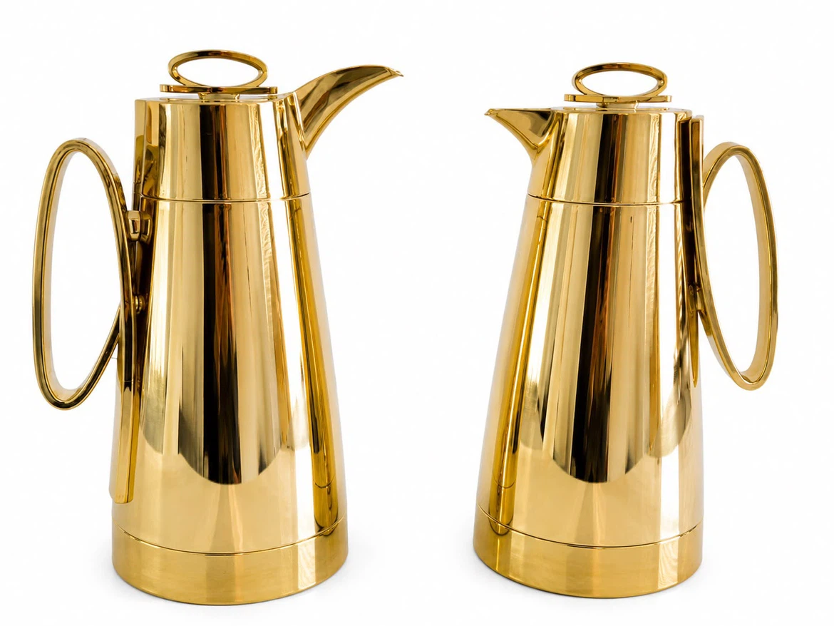 Luxury Gold Coffee & Tea Thermos Set – Set of 2