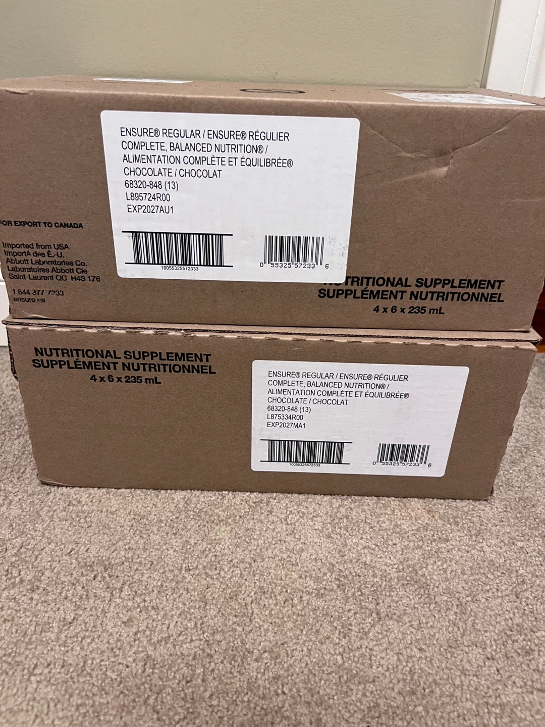 Ensure Regular Chocolate – 48 Bottles