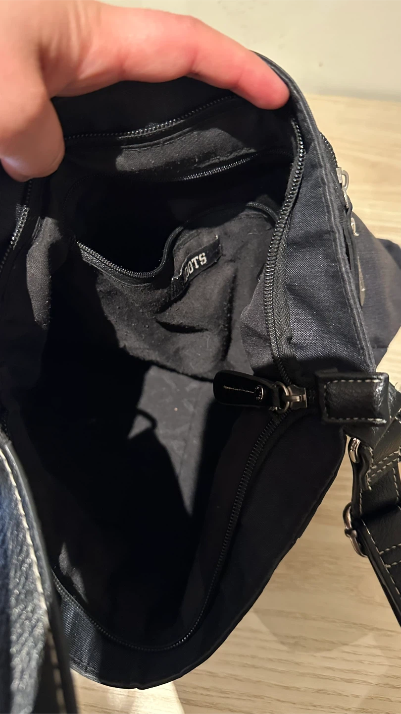 Roots black nylon crossbody bag - photo 2